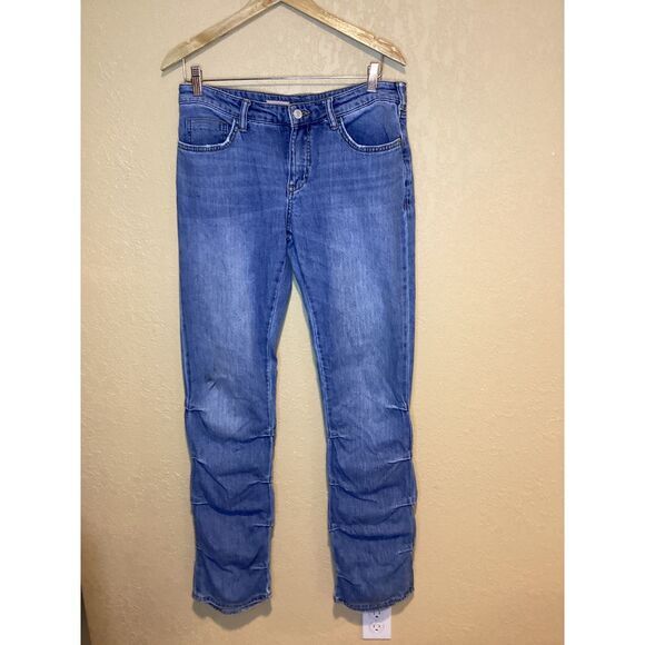 Anthropologie Women's Pilcro Low-Rise Ruched Boot Jeans‎ - Size 28 - Picture 1 of 11